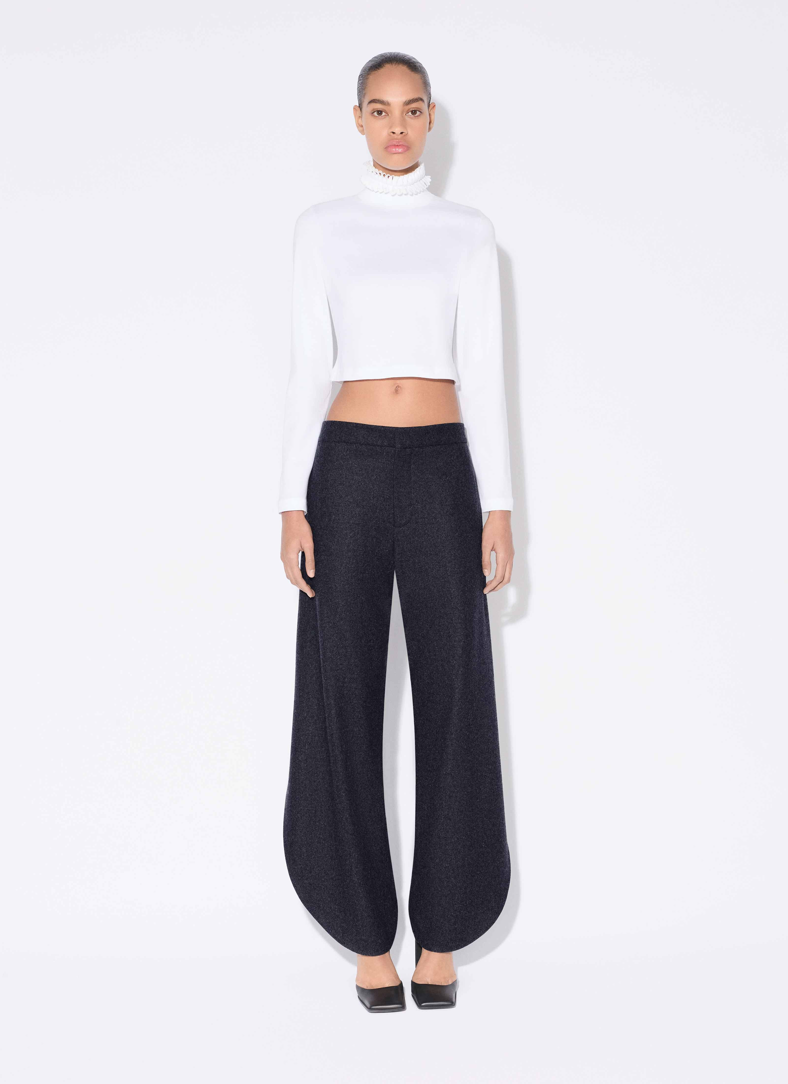 COTTON JERSEY CROPPED T-SHIRT - 2