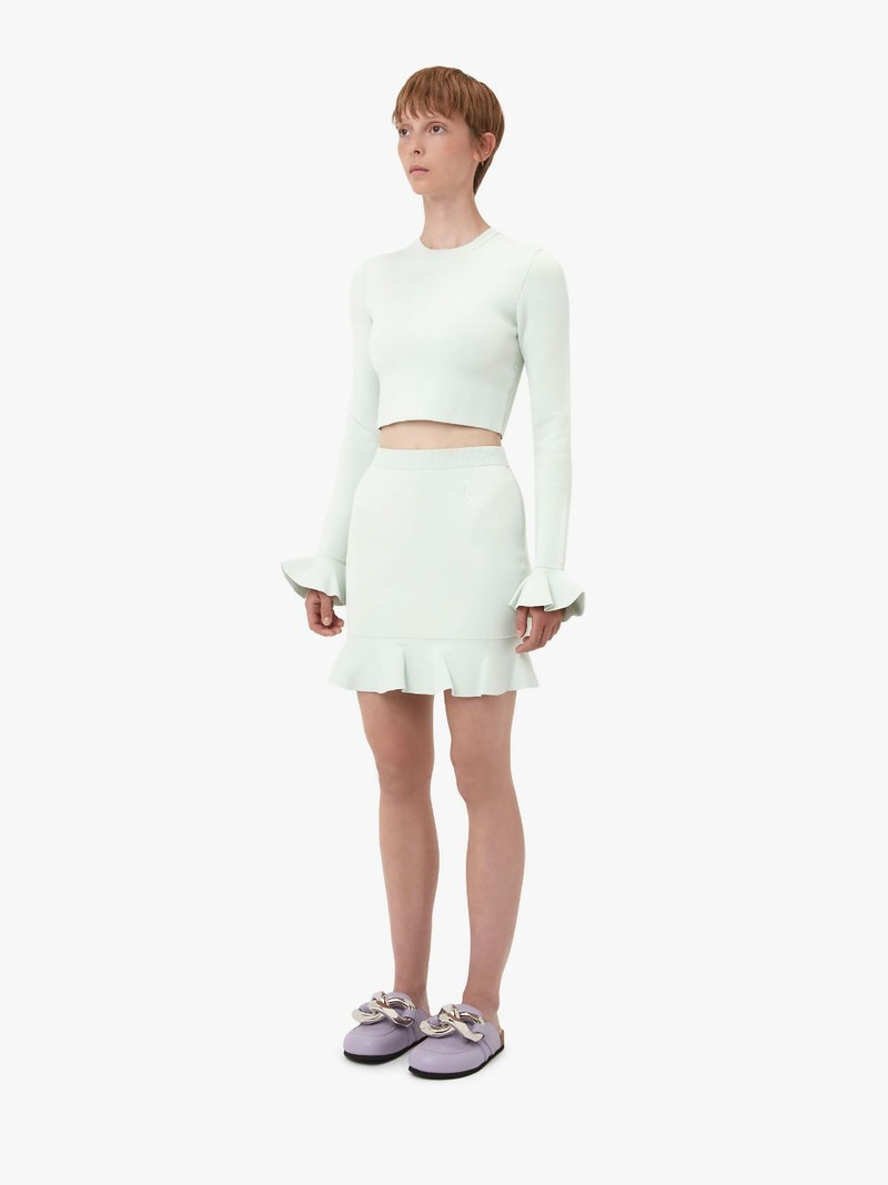 RUFFLED HEM MINI SKIRT 4