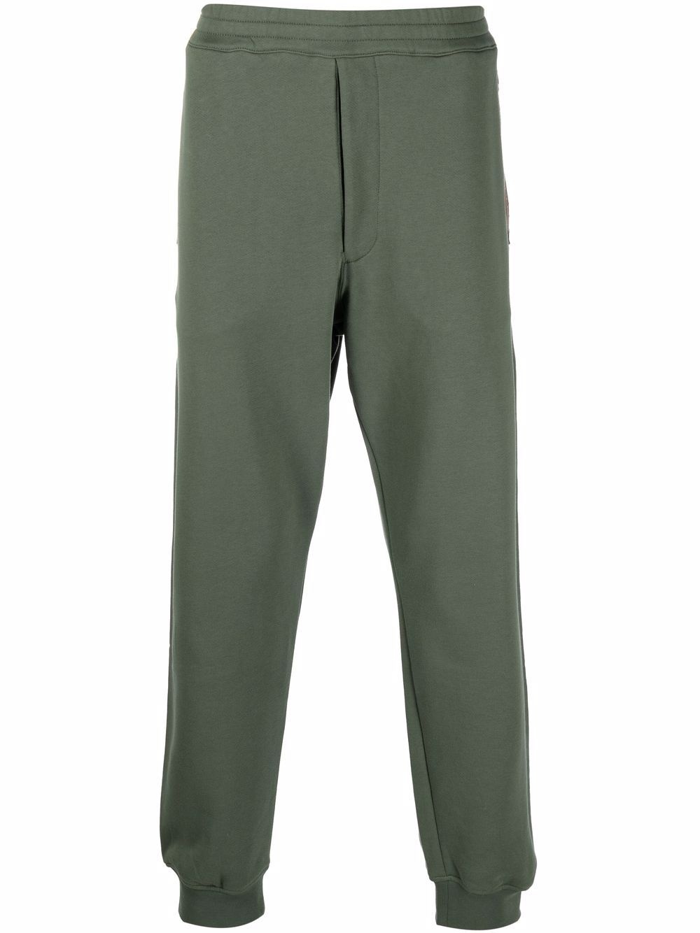 slim-fit cotton track pants - 1