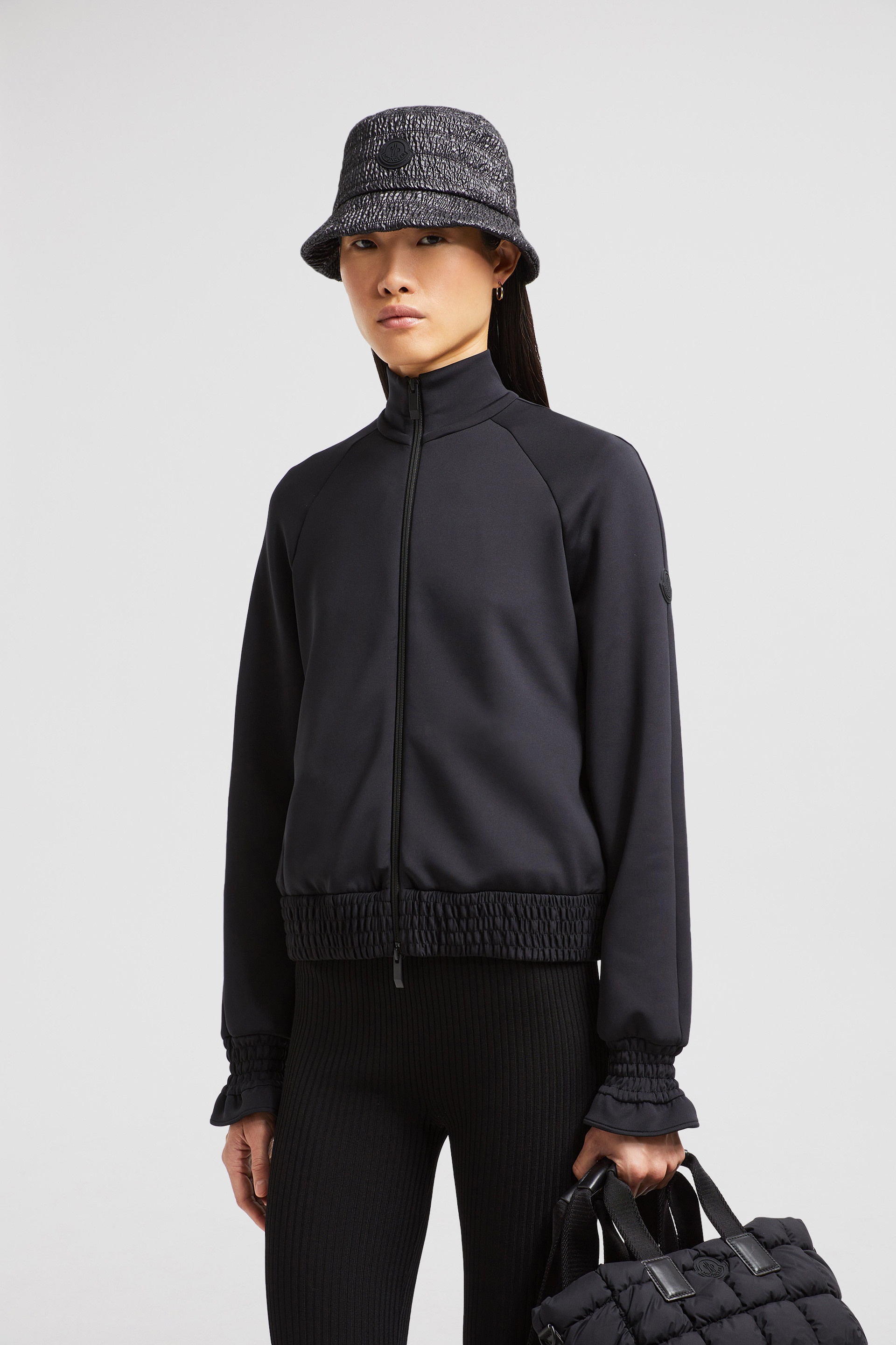 Neoprene Zip-Up Sweatshirt - 2