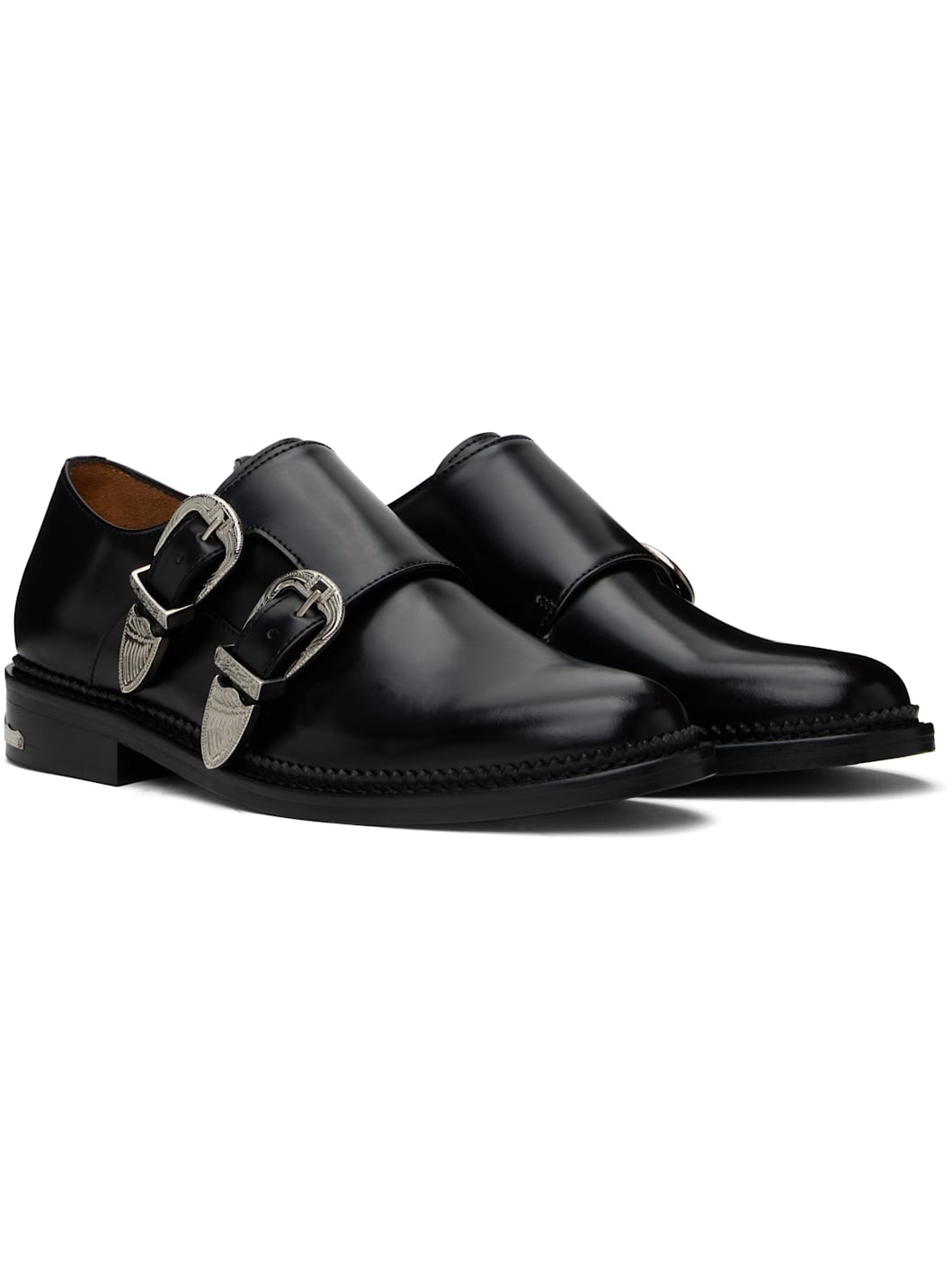 Black Double Monkstraps - 4