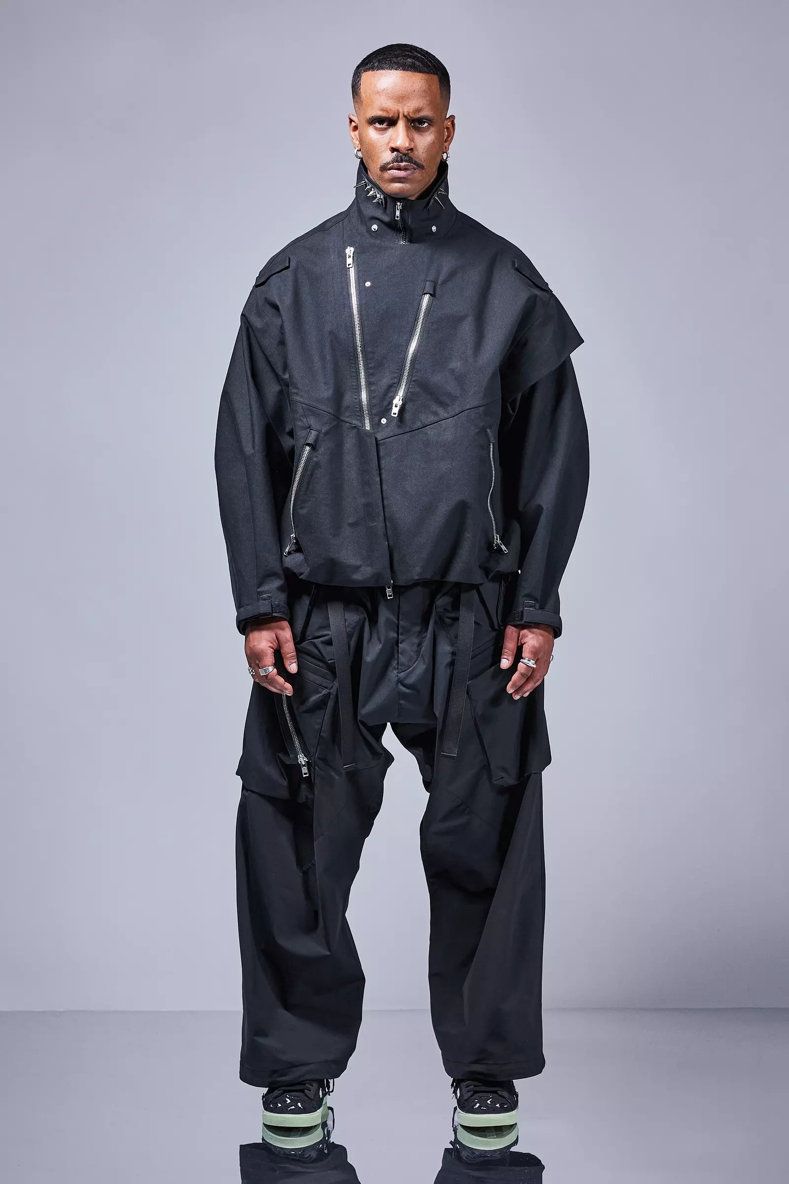J68W-BQ 3L Rider Jacket Black - 14