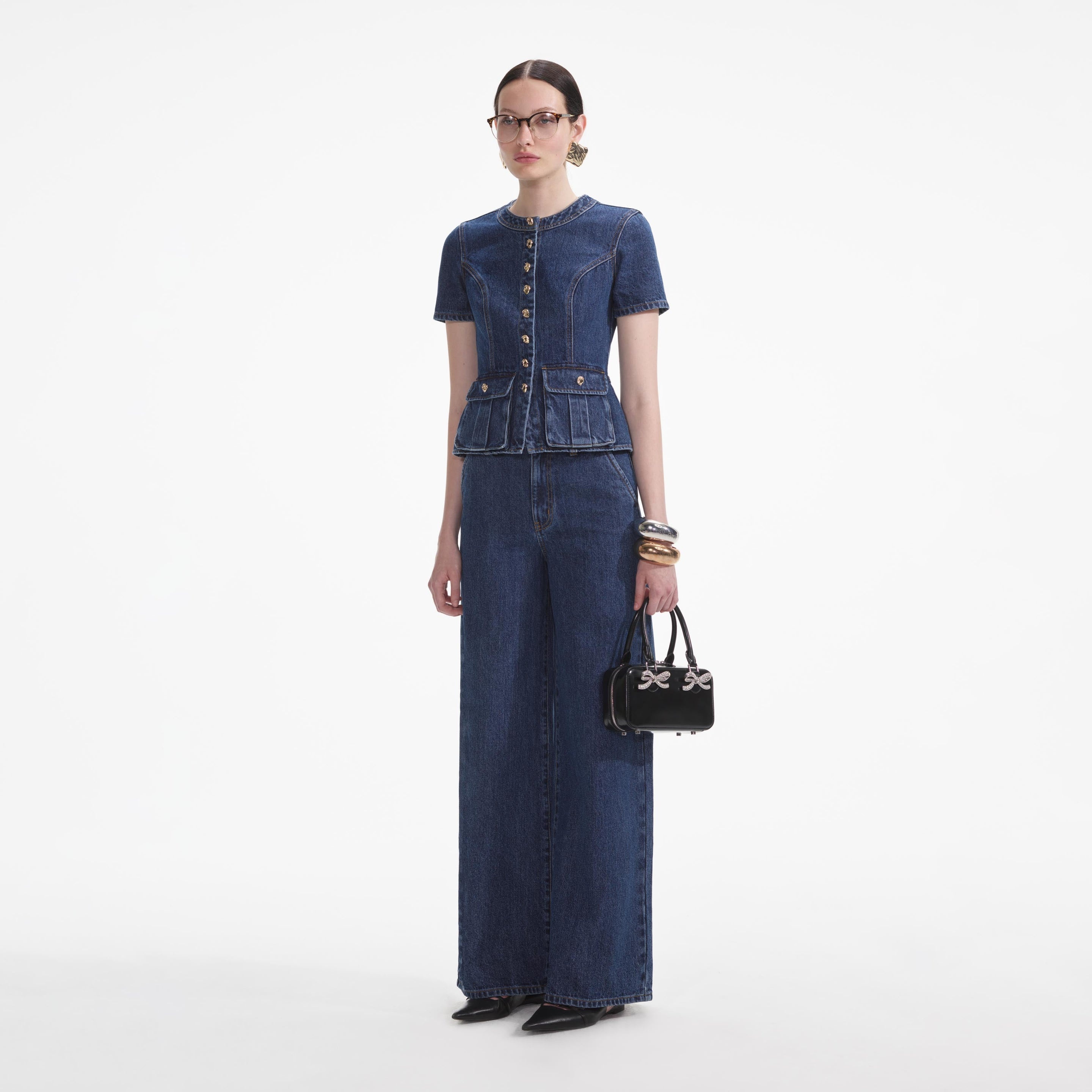 Denim Buttoned Jumpsuit - 2