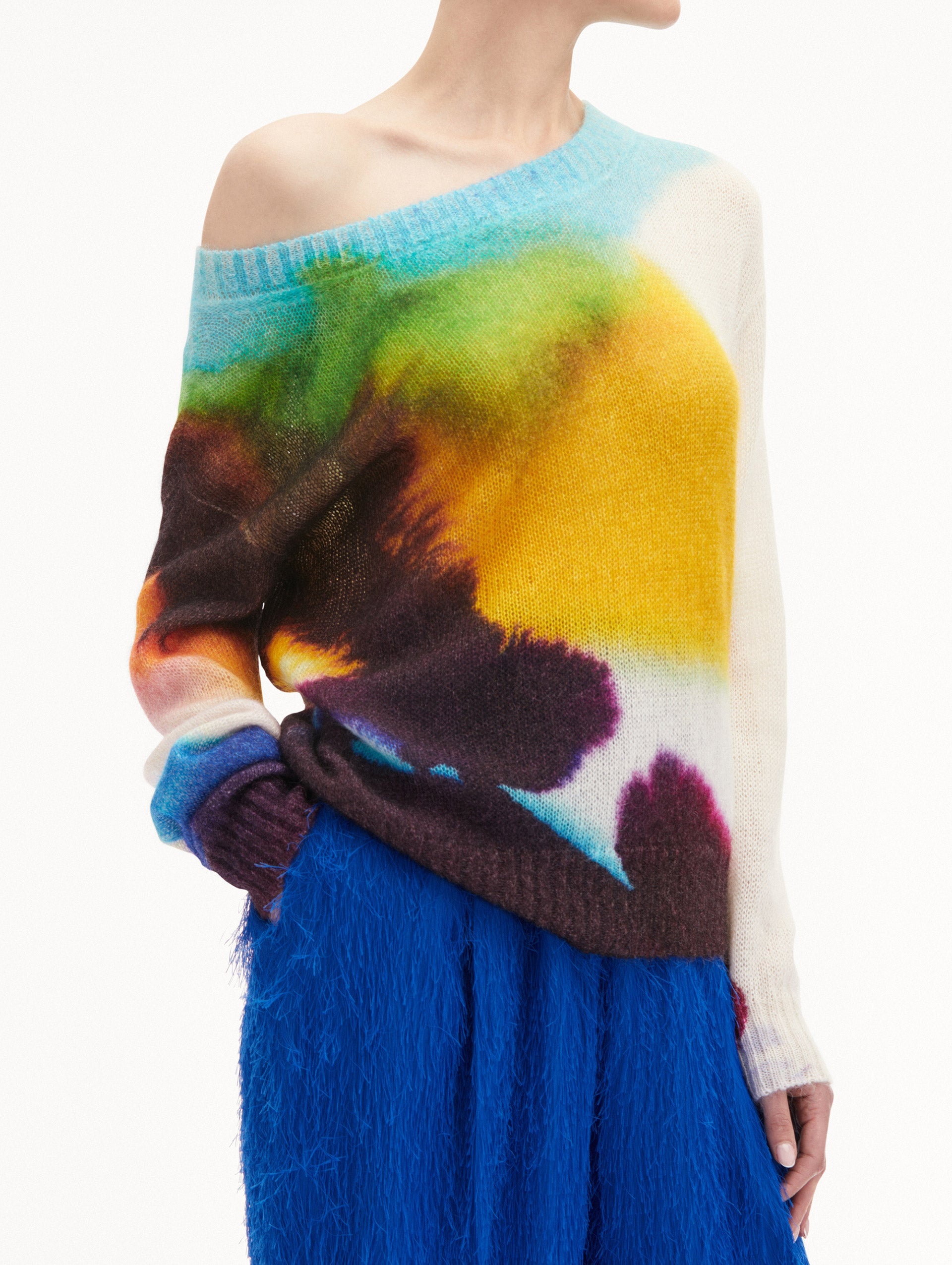 ABSTRACT WATERCOLOR PULLOVER - 5