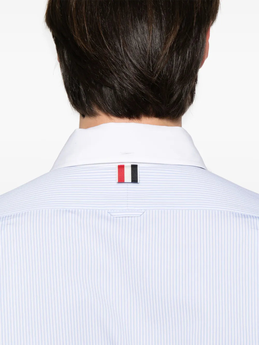 Micro University Striped Poplin Straight Fit Shirt Men - 5