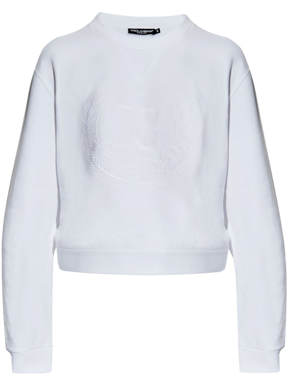 logo-embroidery sweatshirt - 1