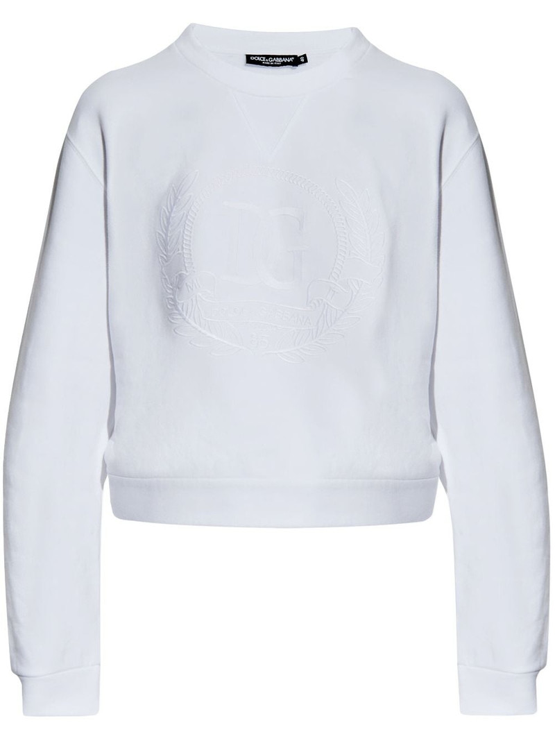 logo-embroidery sweatshirt 1