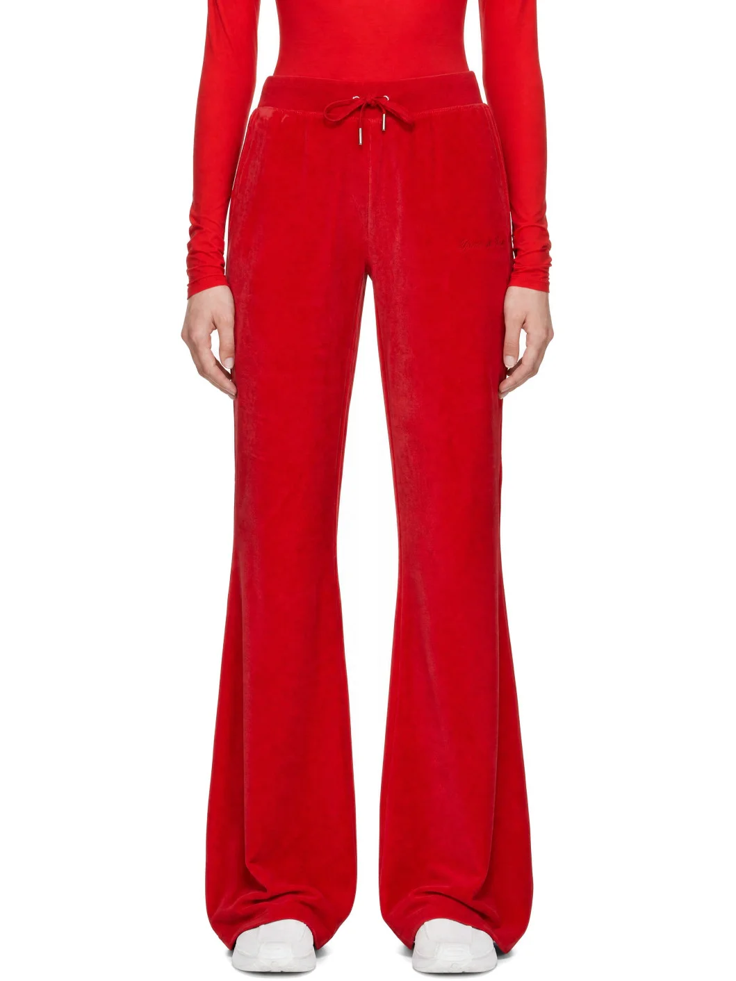 Red Signature Logo Krystal Sweatpants - 1