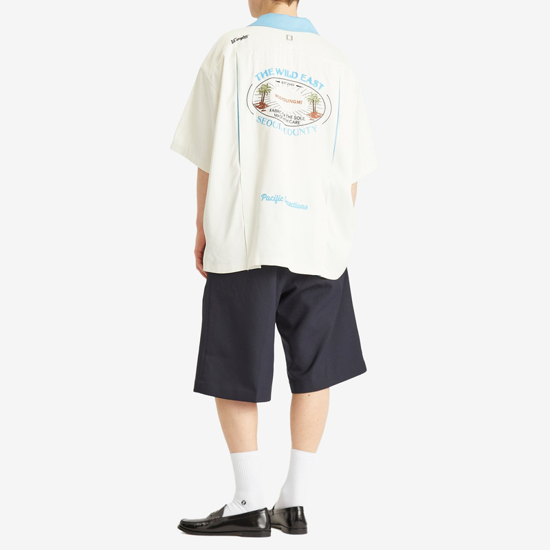 Wooyoungmi Wooyoungmi Contrast Collar Vacation Shirt outlook