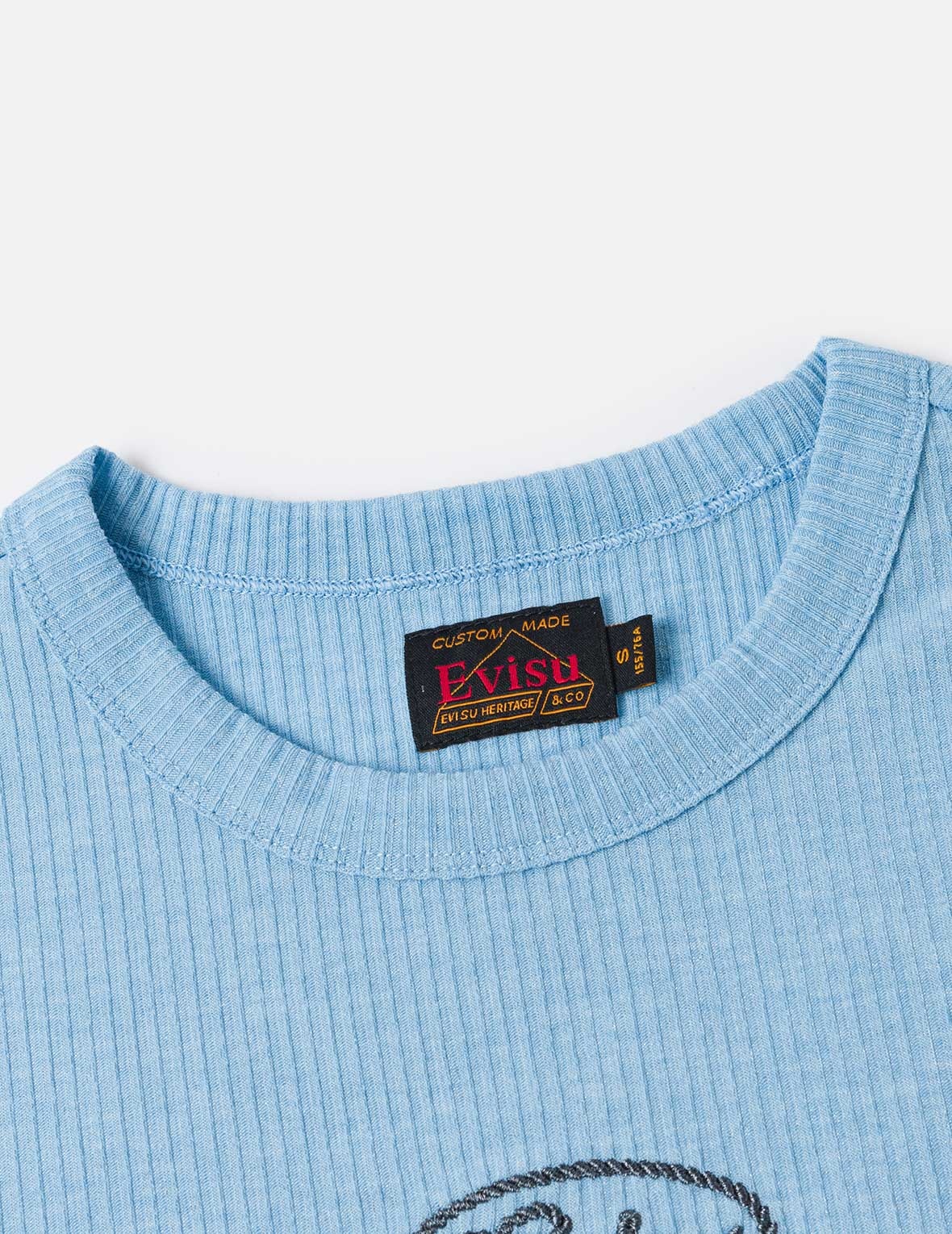 Rope Twist Logo Embroidery Fashion Fit T-shirt - 6