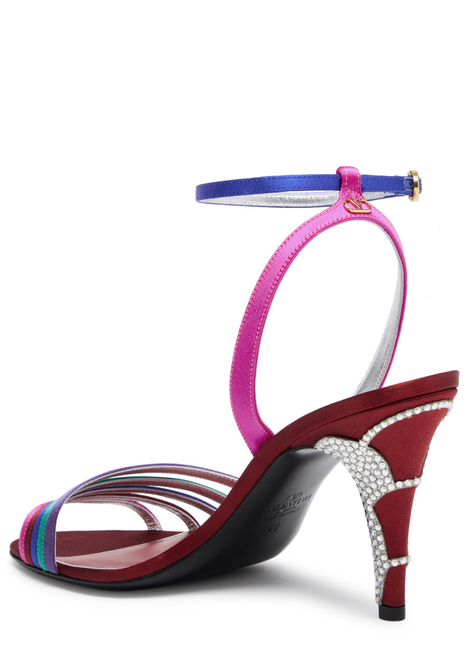 Valentino Ladycrush 85 Satin Sandals - 2
