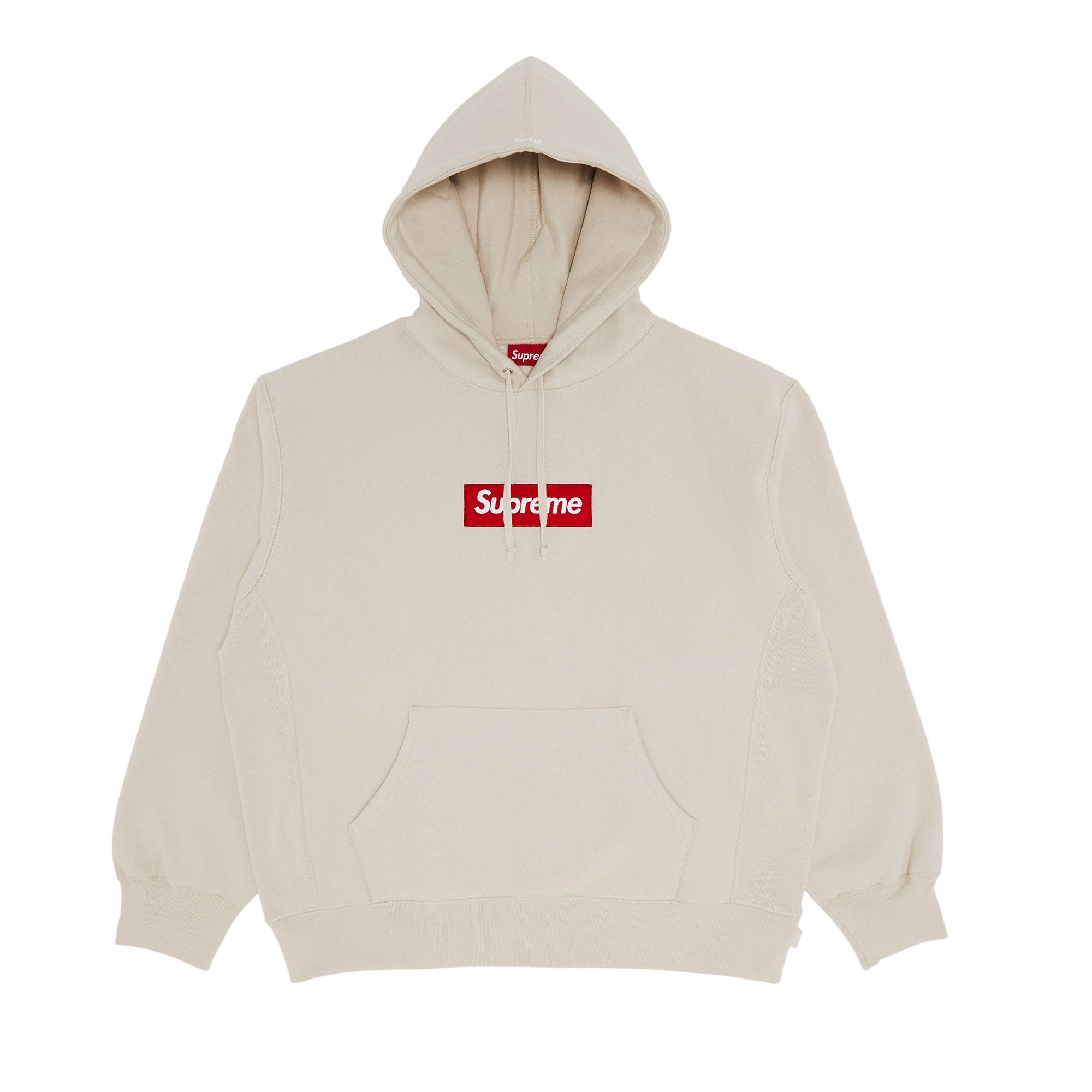Supreme Box Logo Hooded Sweatshirt 'Stone' - 1