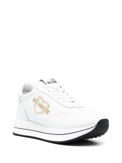 Moschino logo-plaque low-top sneakers outlook