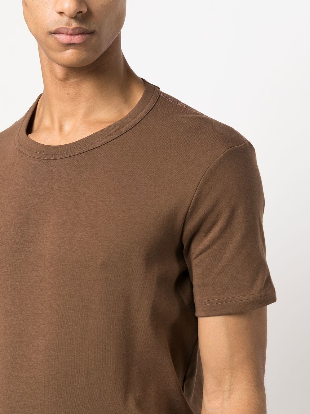 solid-color crew-neck T-shirt - 5