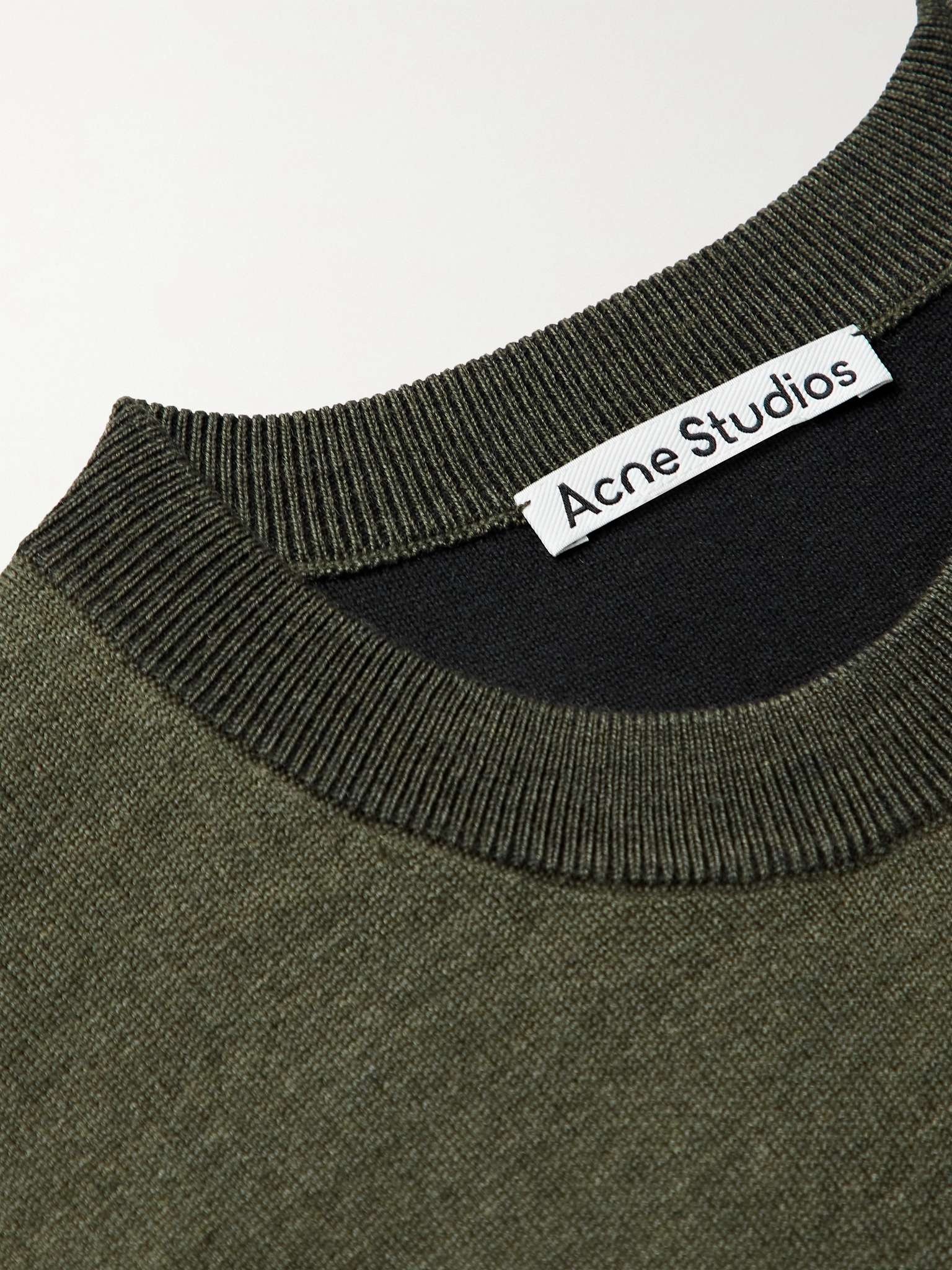 Logo-Embroidered Wool-Blend Sweater - 5