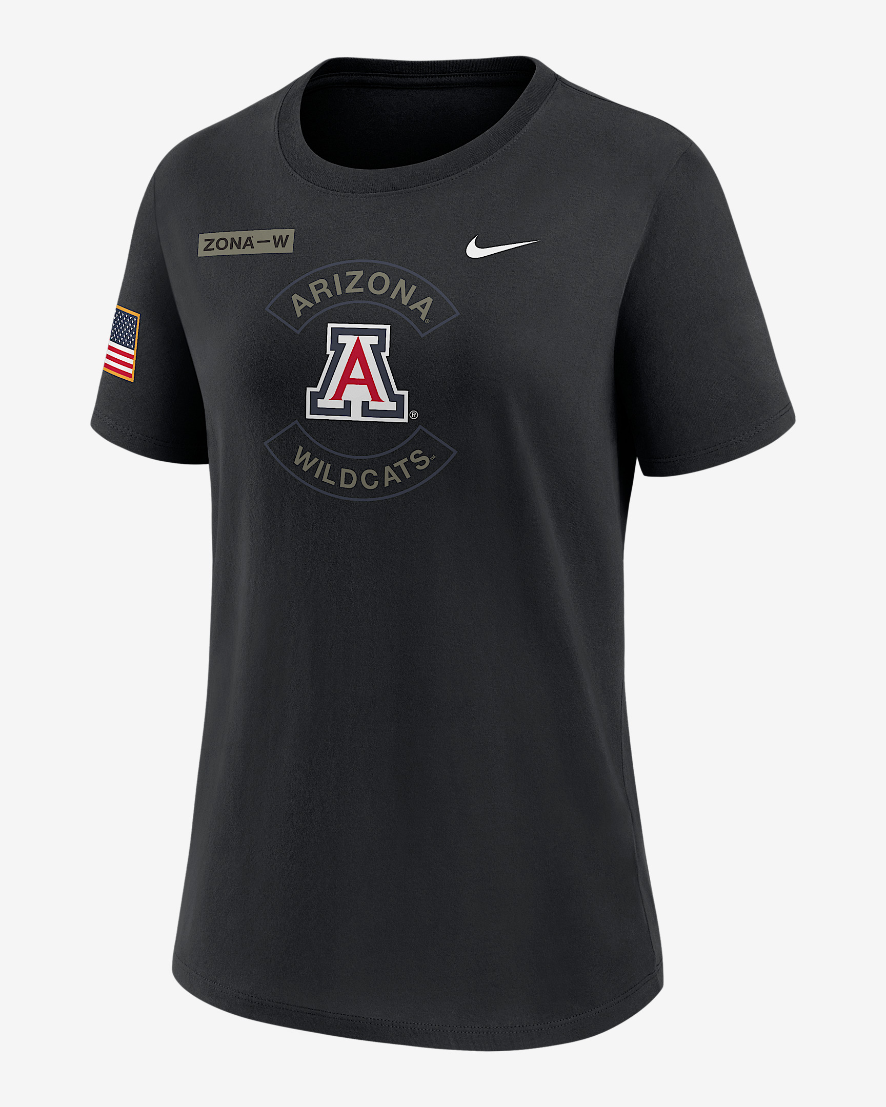 Arizona Military Appreciation Women's Nike Dri-FIT College T-Shirt - 1
