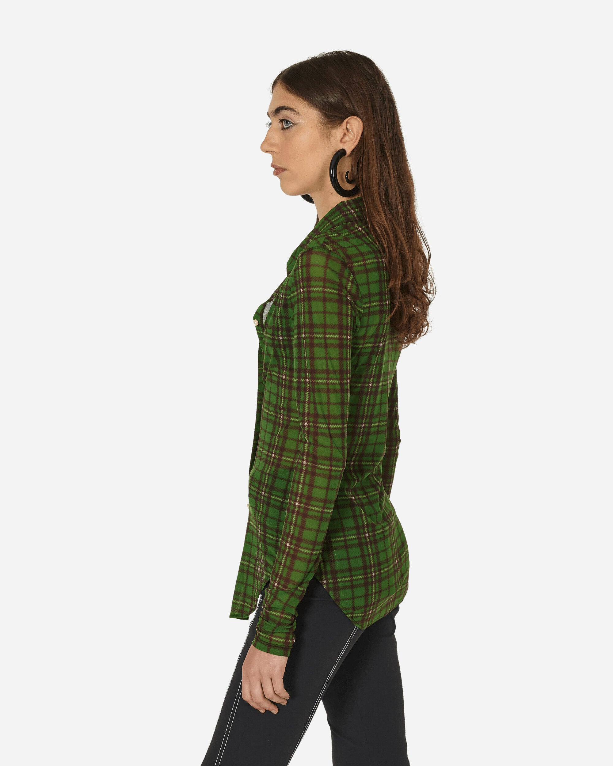 Tartan Button Down Top Green - 2