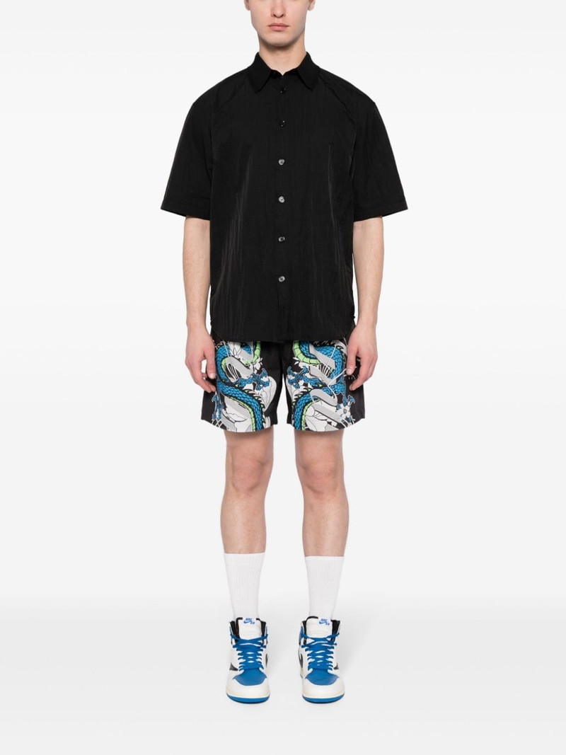 AMIRI dragon-print cotton track shorts outlook