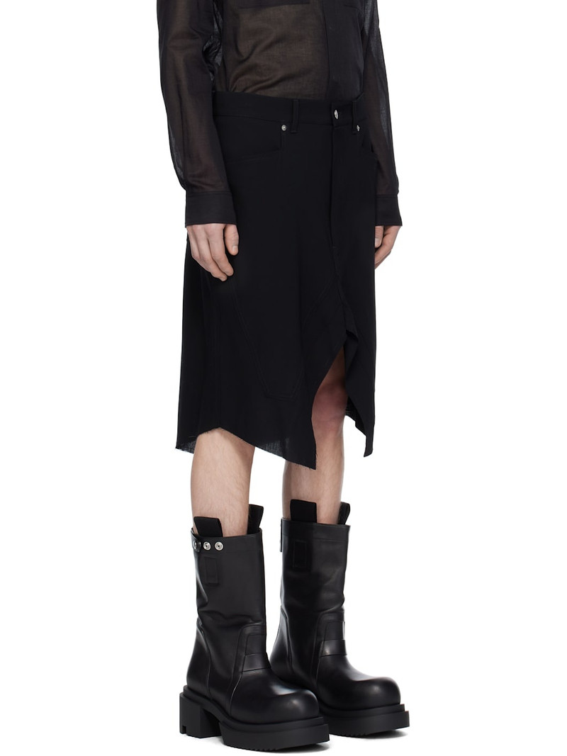 Black Hollywood Slivered Skirt 2