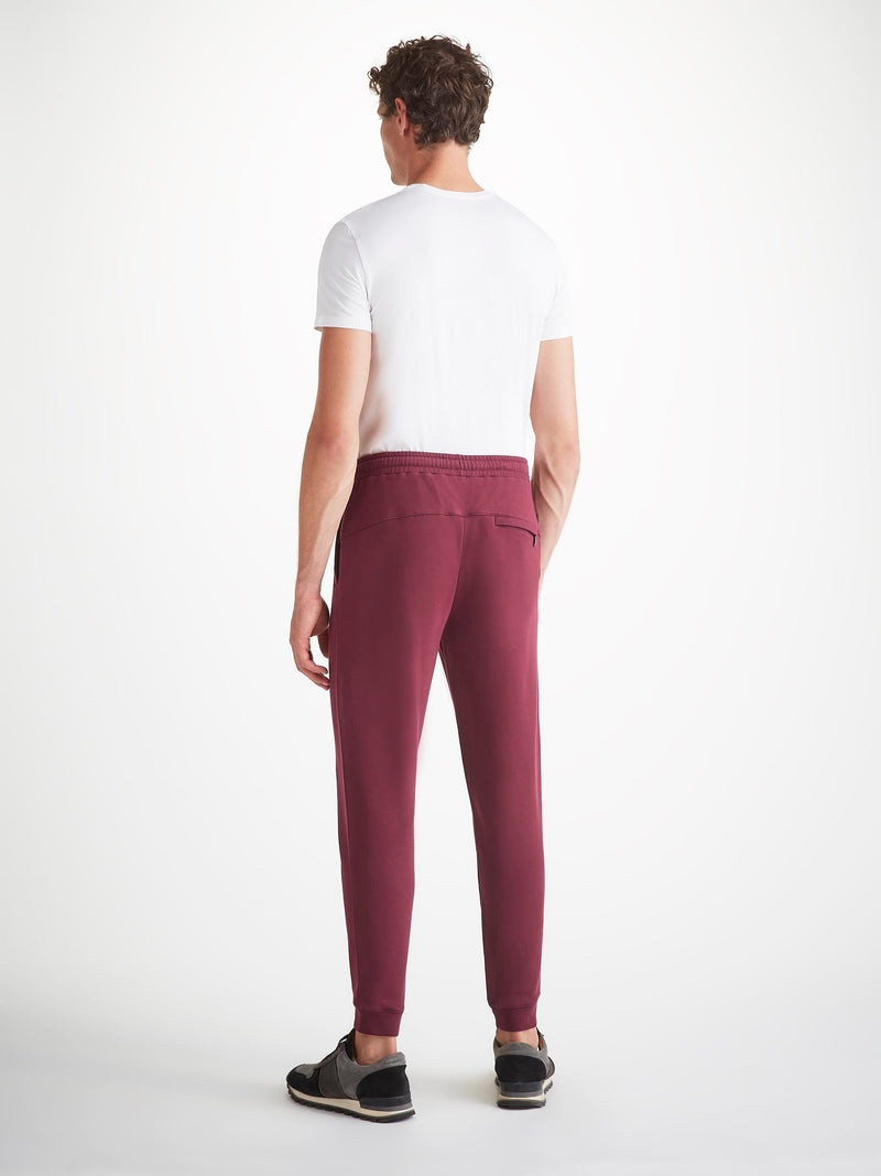 Men's Sweatpants Quinn Cotton Modal Burgundy 4