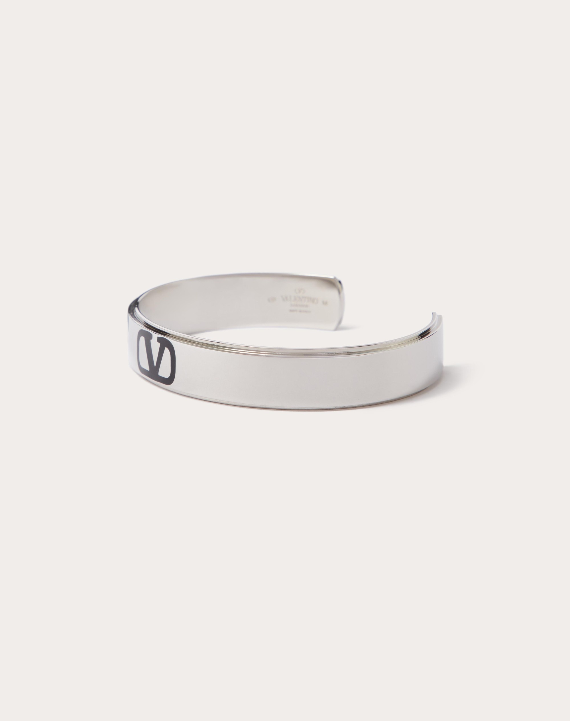 VLOGO SIGNATURE METAL AND ENAMEL CUFF - 3