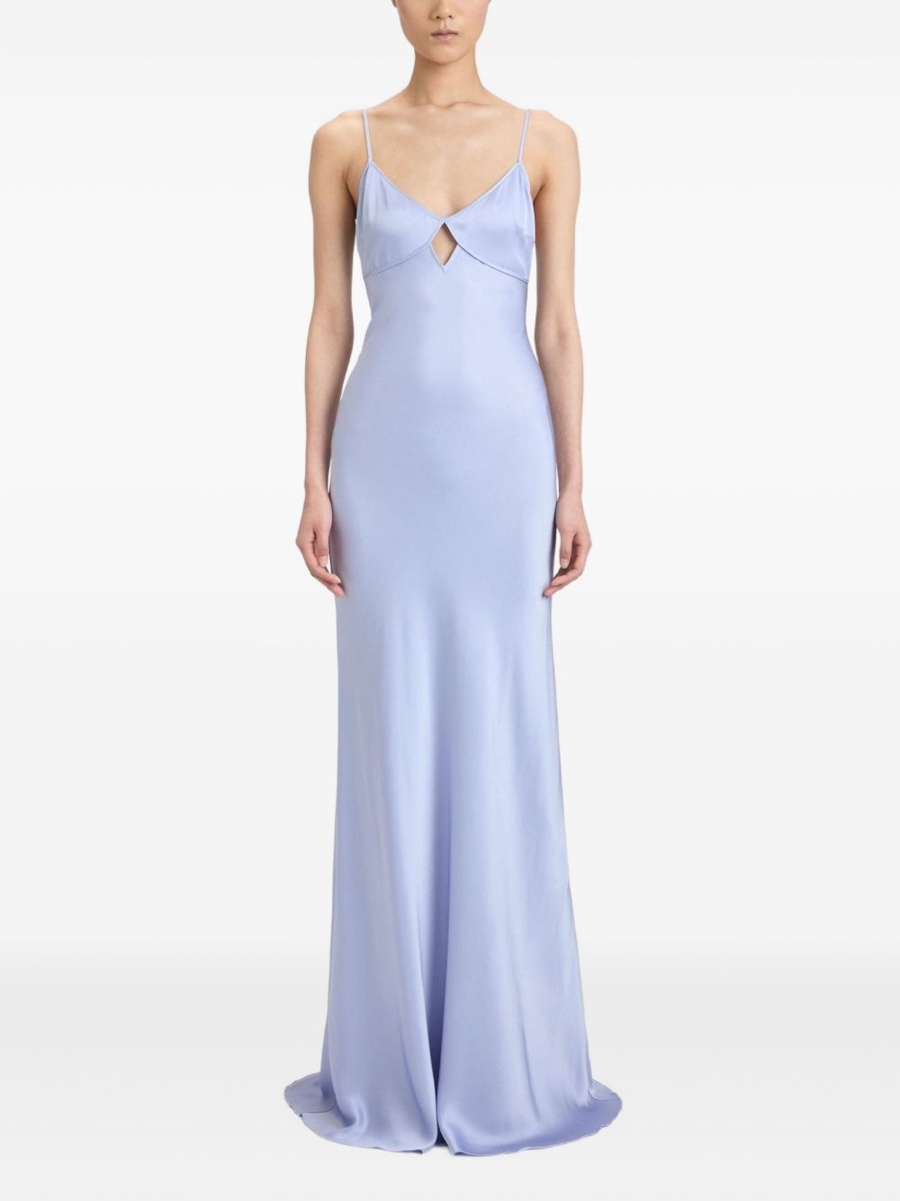cut-out cami-straps dress - 2