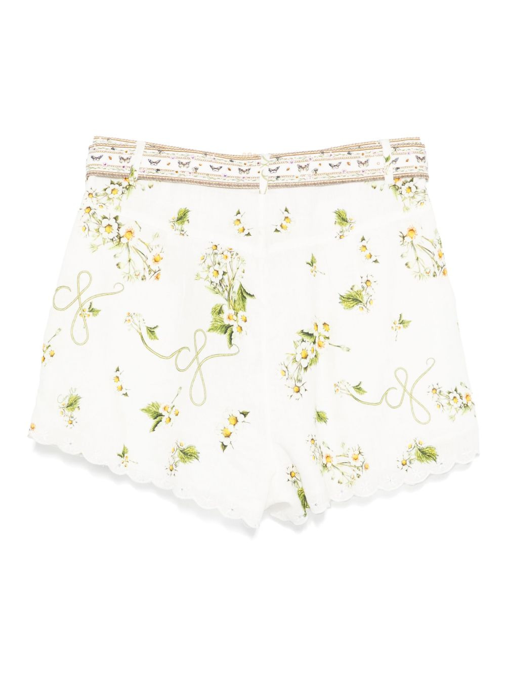 floral-print shorts - 2