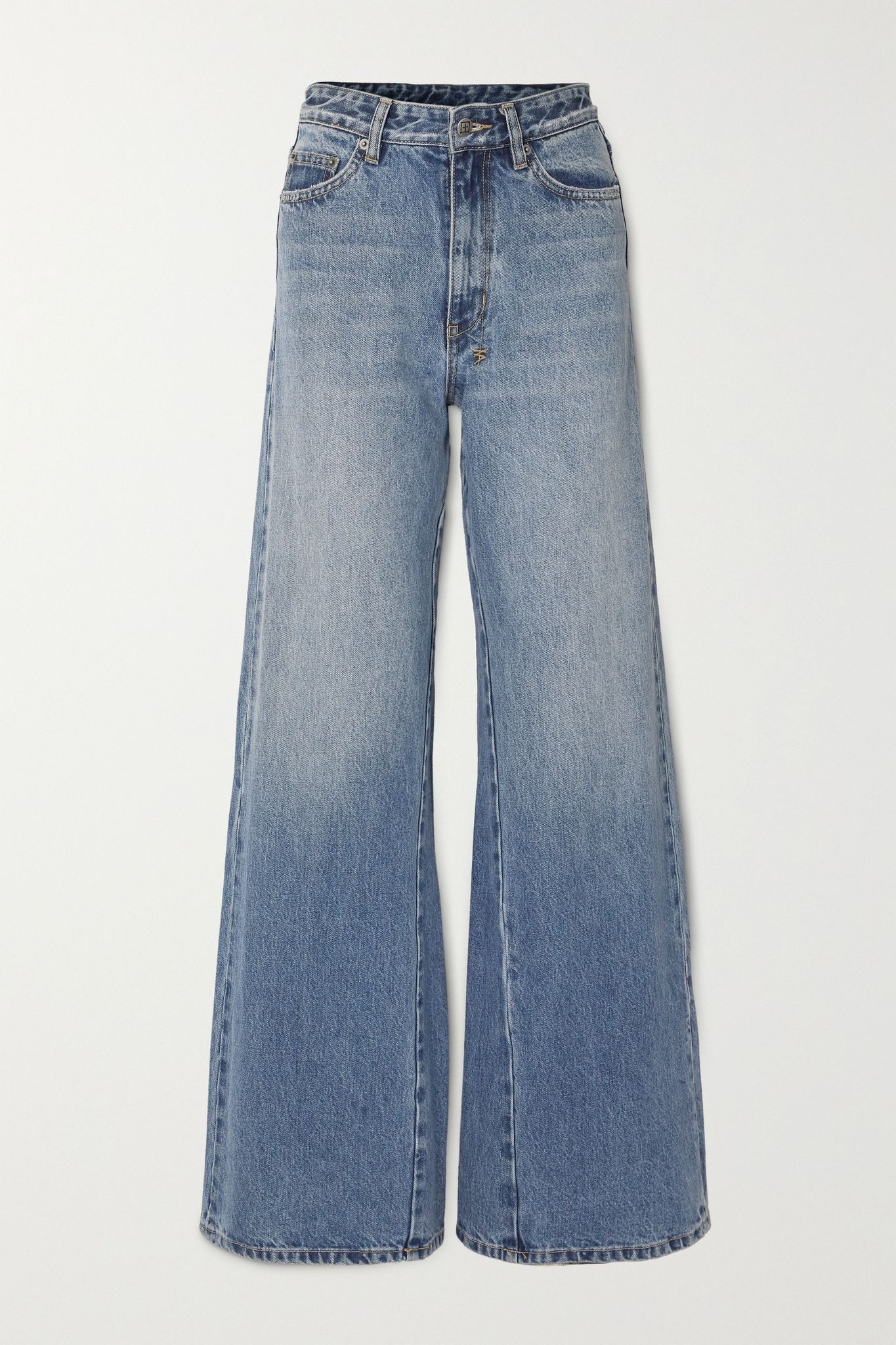 Kicker high-rise wide-leg jeans - 1