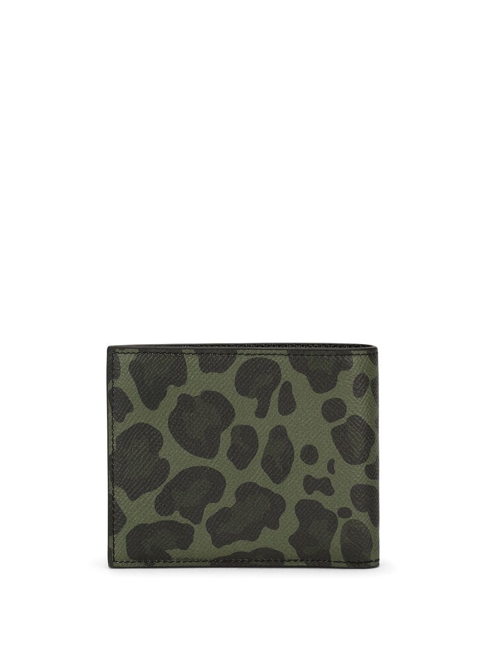 animal-print leather wallet - 2