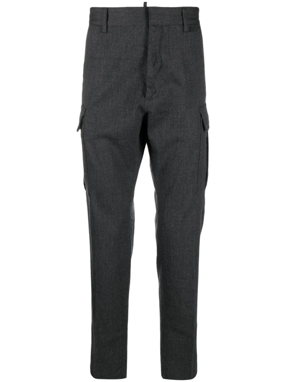 mid-rise tapered-leg trousers - 1