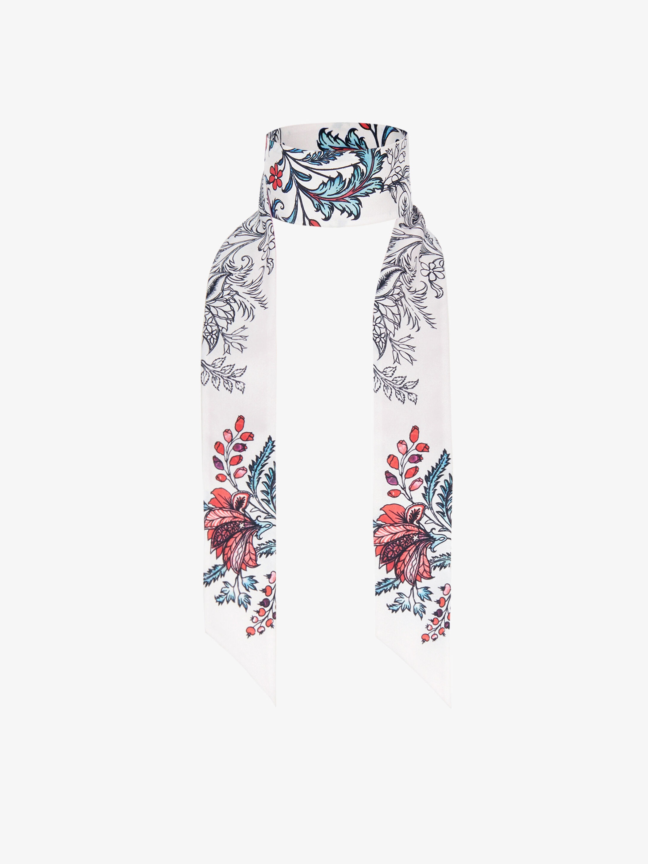 GIVENCHY headband in floral printed silk - 3