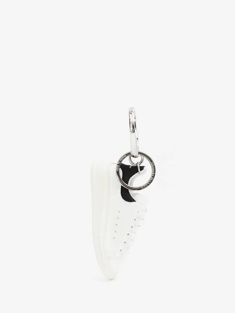 Oversized Sneaker Key Chain in White/black - 1