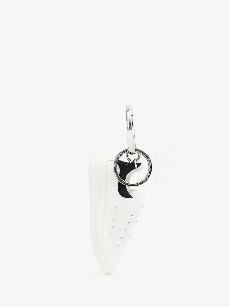 Oversized Sneaker Key Chain in White/black 1