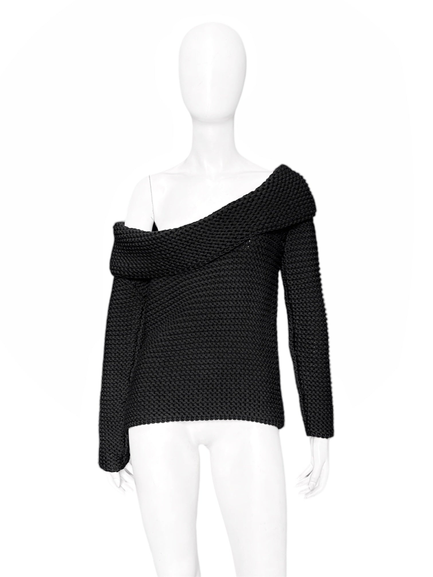 Gucci Fall 2001 Tom Ford Runway Heavyweight Oversized Slouchy Knit Wool Sweater M - 3