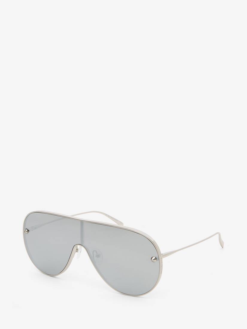 Metal Studs Mask Sunglasses - 3