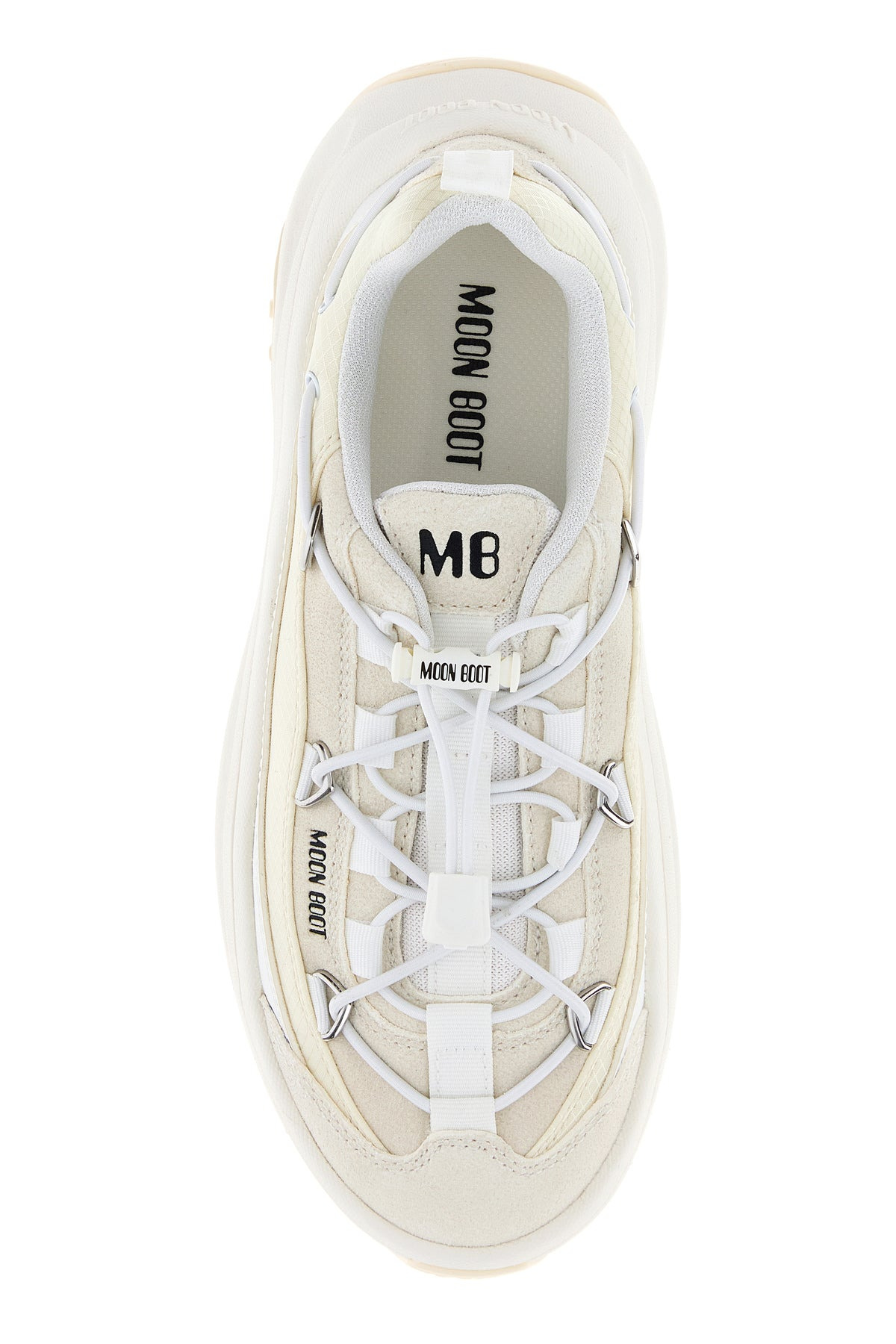 White fabric Moon247 sneakers - 4