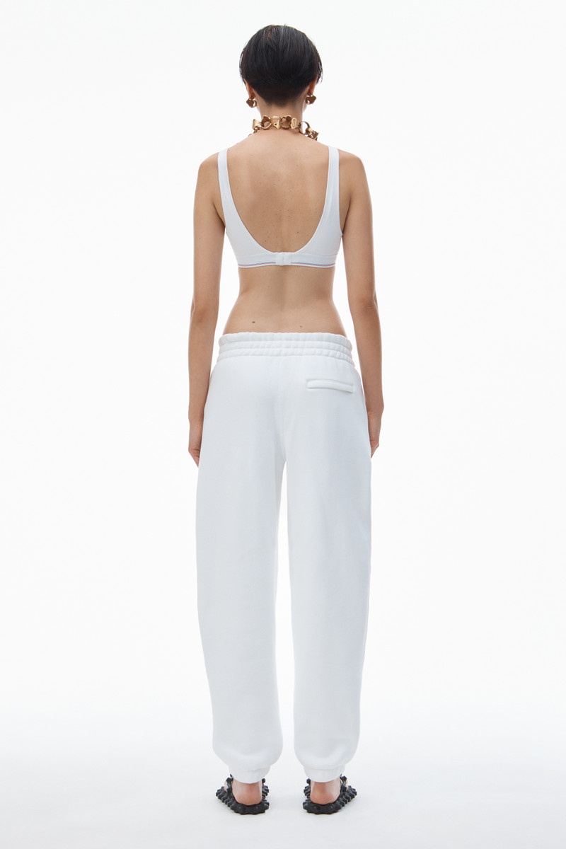 Alexander Wang PUFF LOGO SWEATPANT IN STRUCTURED TERRY outlook