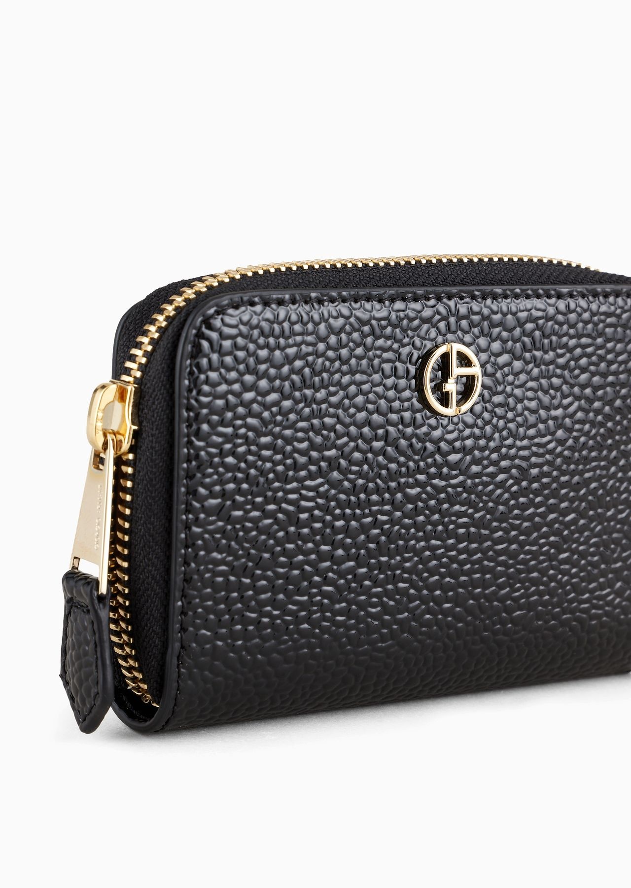 La Prima card holder in pebbled patent leather - 4