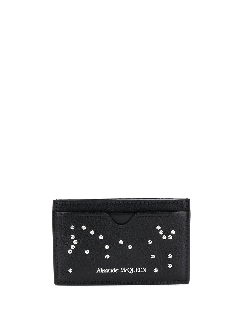 crystal-embellished leather cardholder - 1