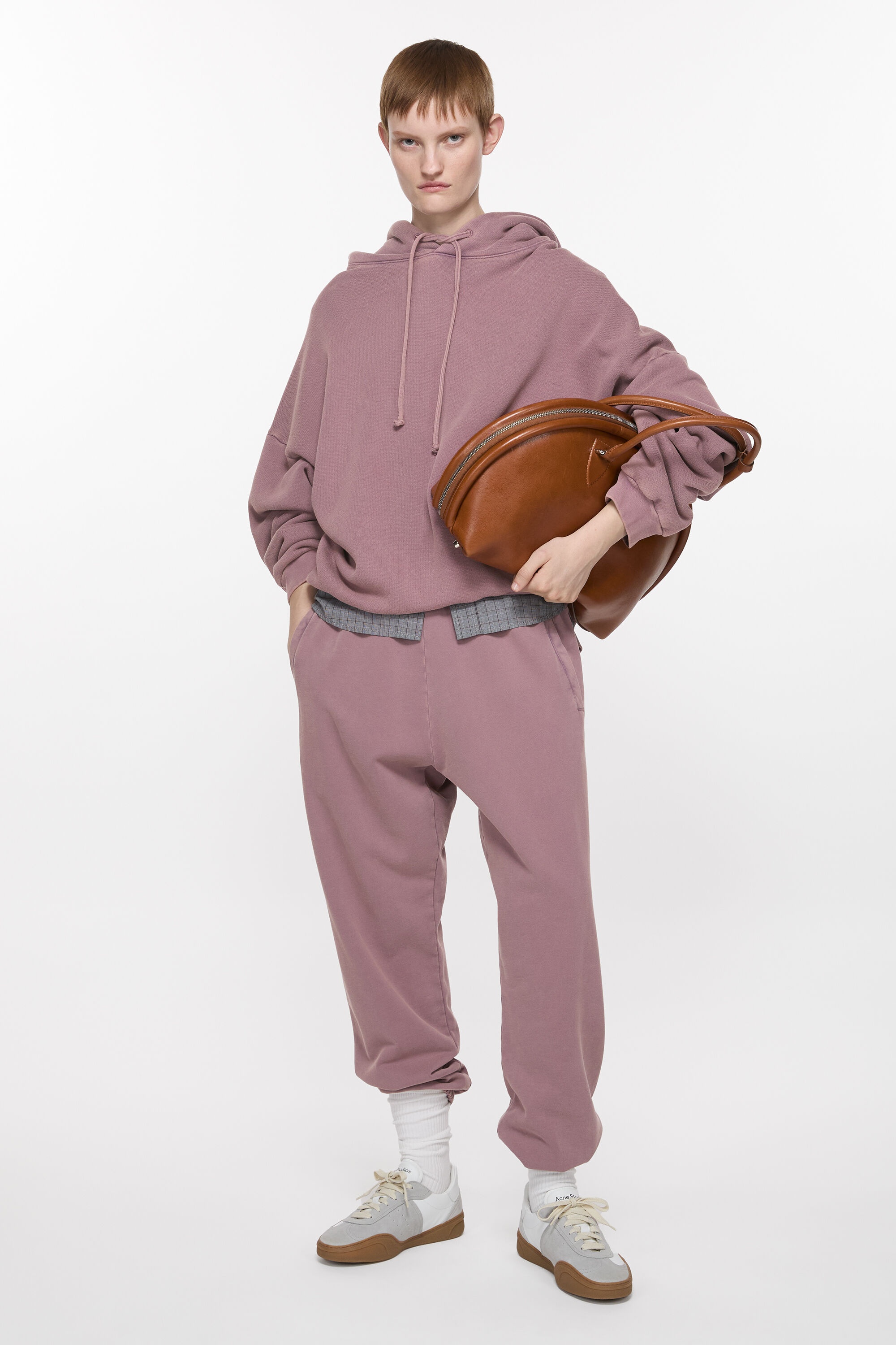 Cotton sweatpants - Plum purple - 4