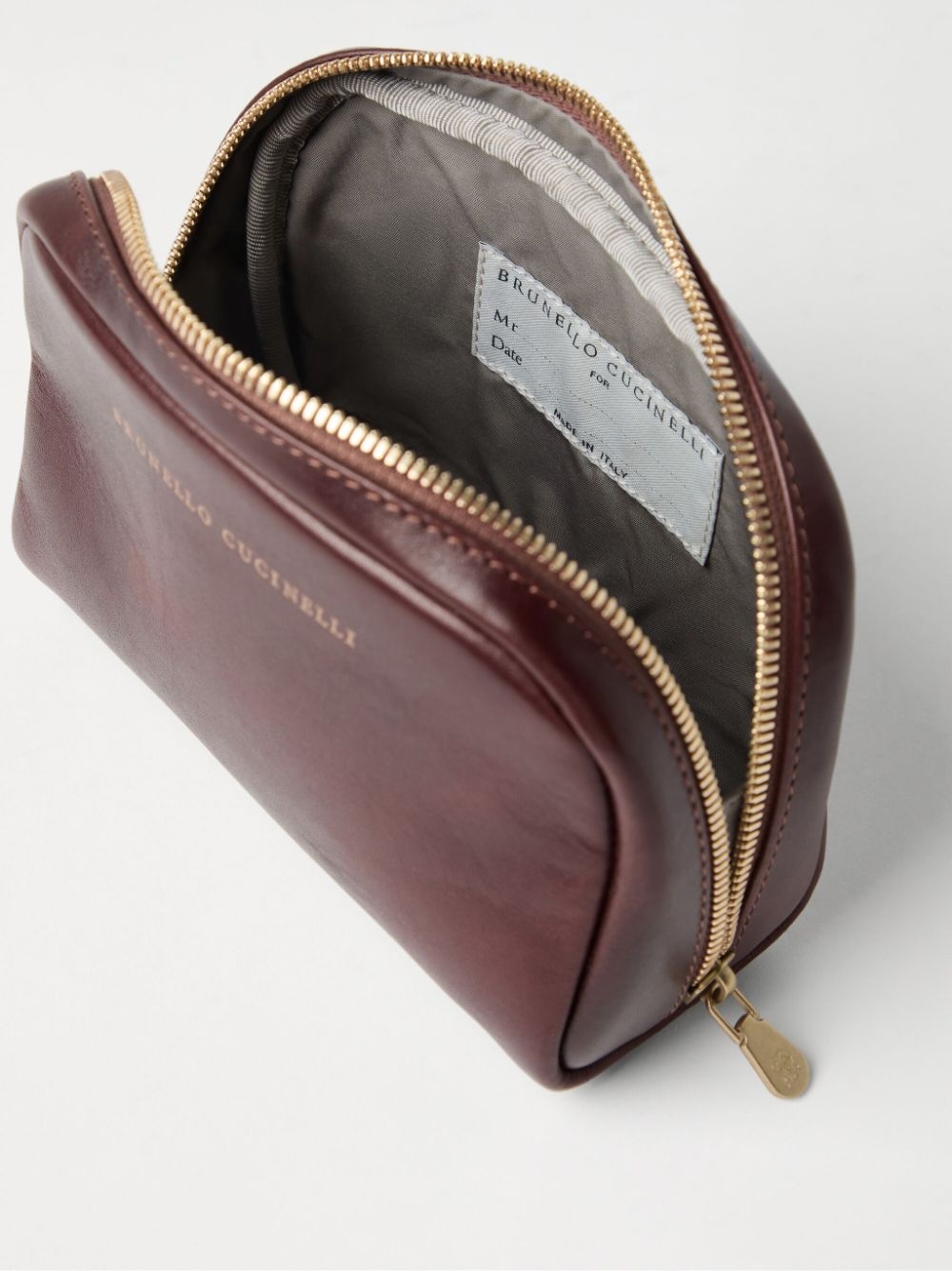 leather wash bag - 2