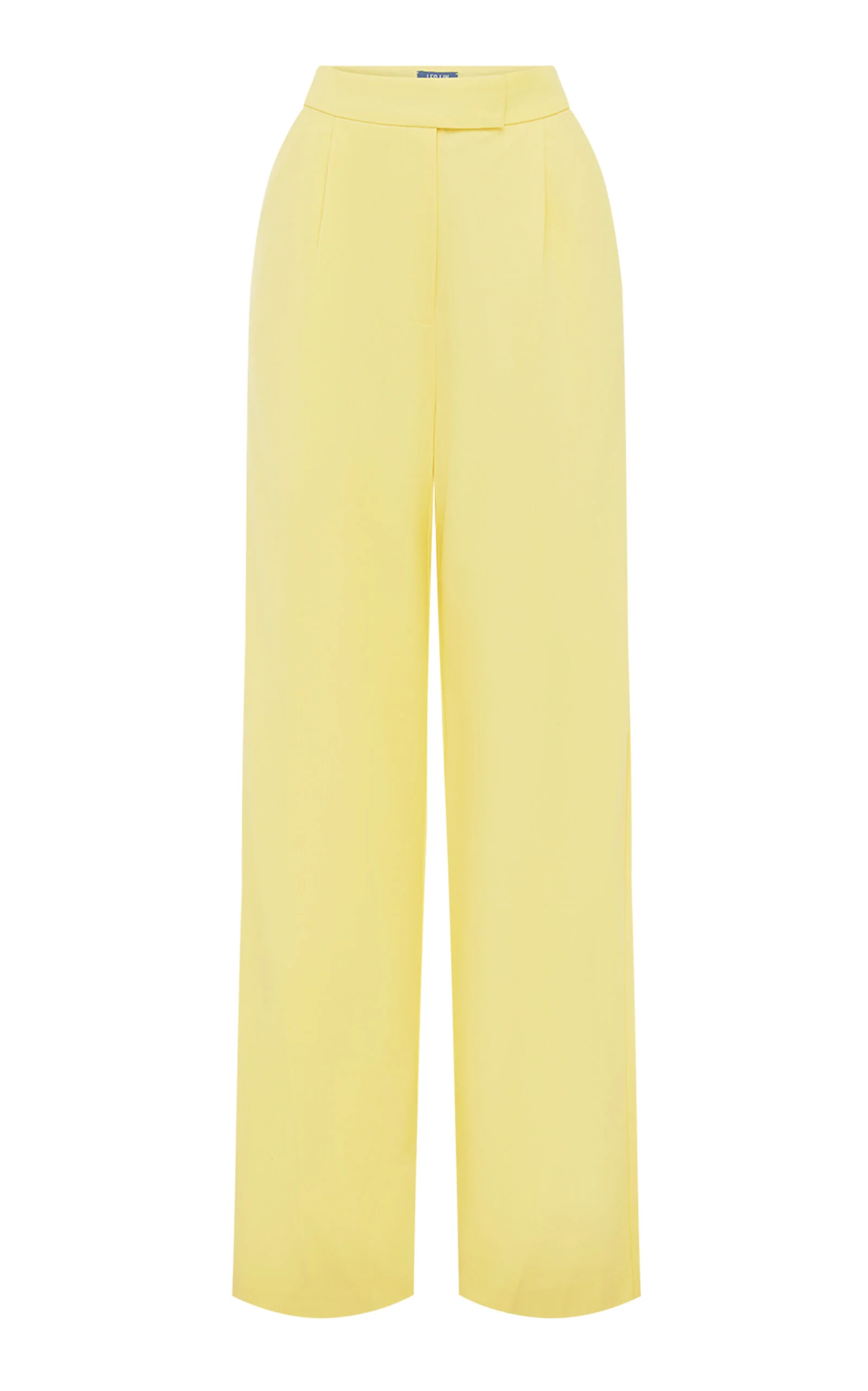 Elisha Tailored Wool-Blend Wide-Leg Pants yellow - 1