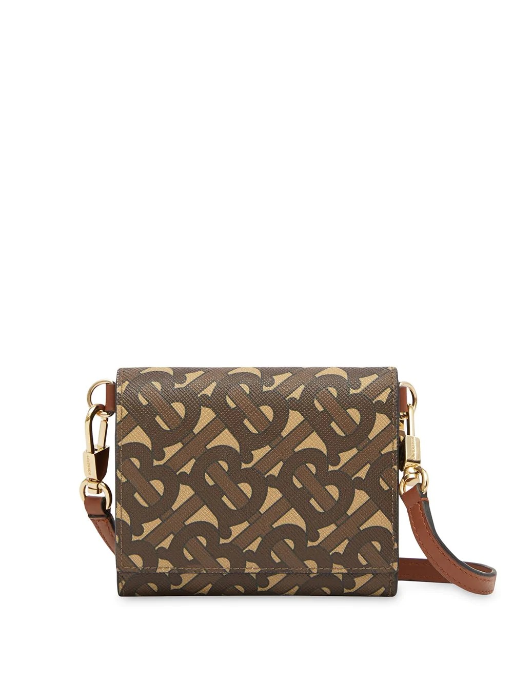 Monogram-print detachable-strap wallet - 1