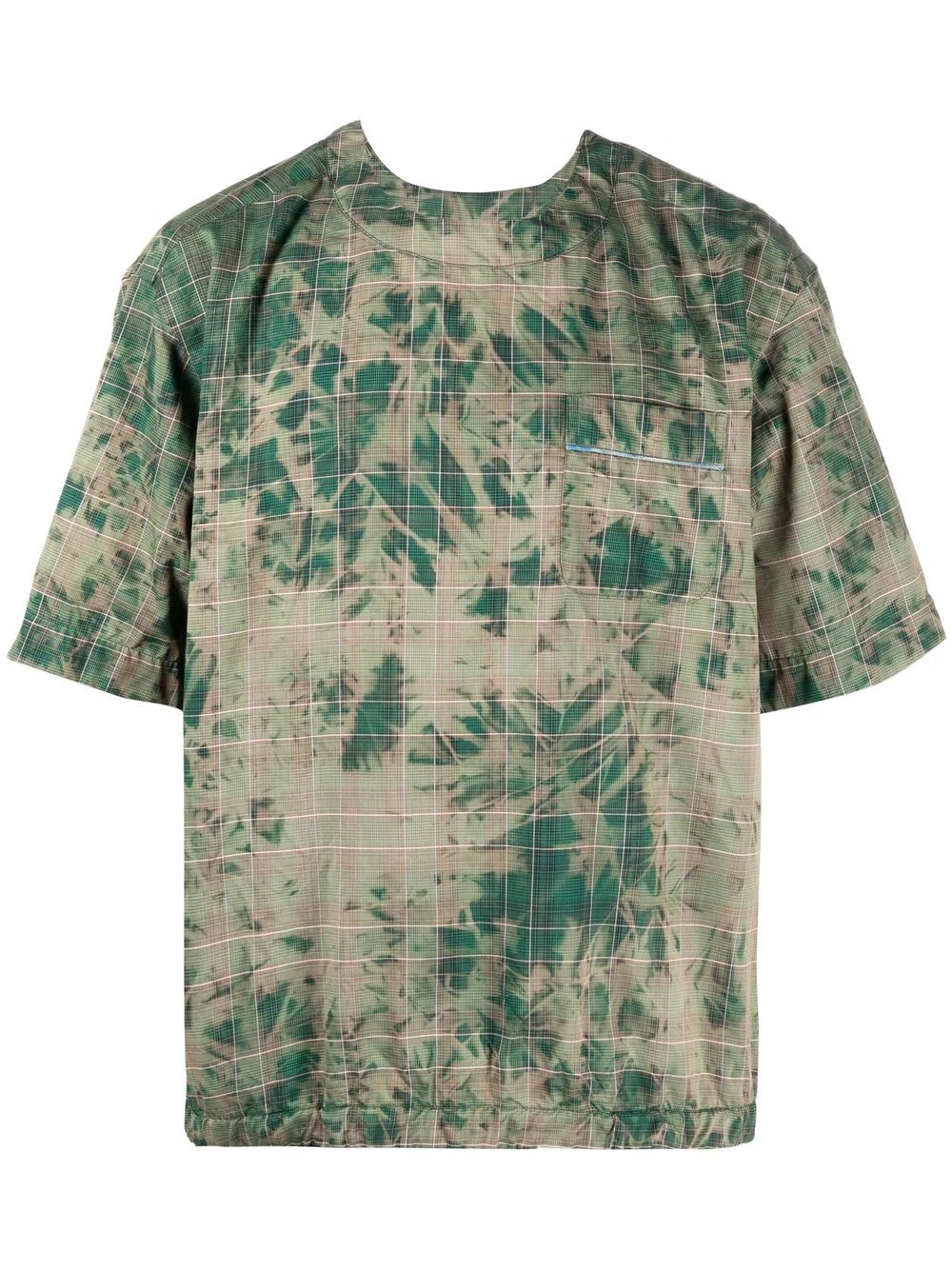 patterned short-sleeved T-shirt - 1