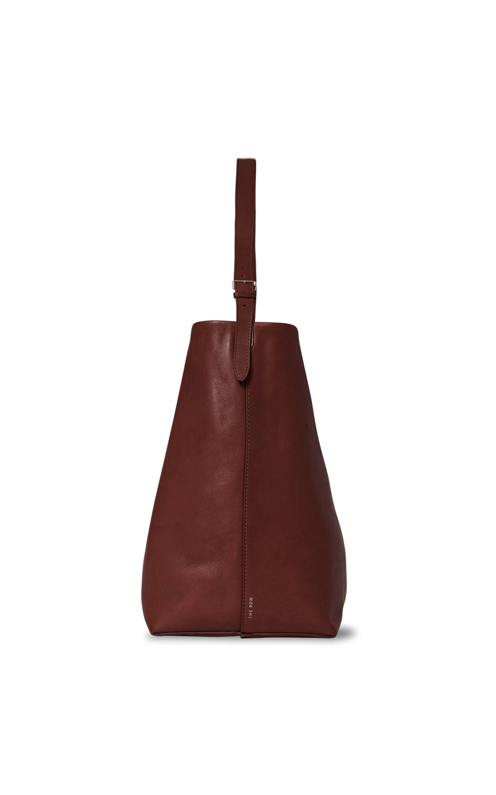 Medium N/S Leather Tote Bag brown - 3