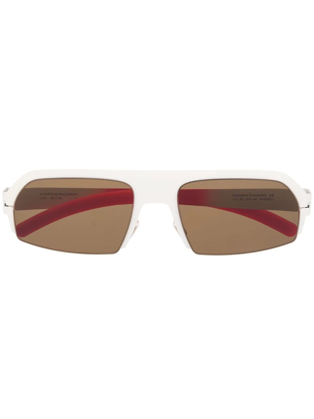 x Bernhard Willhelm Lost square-frame sunglasses - 1