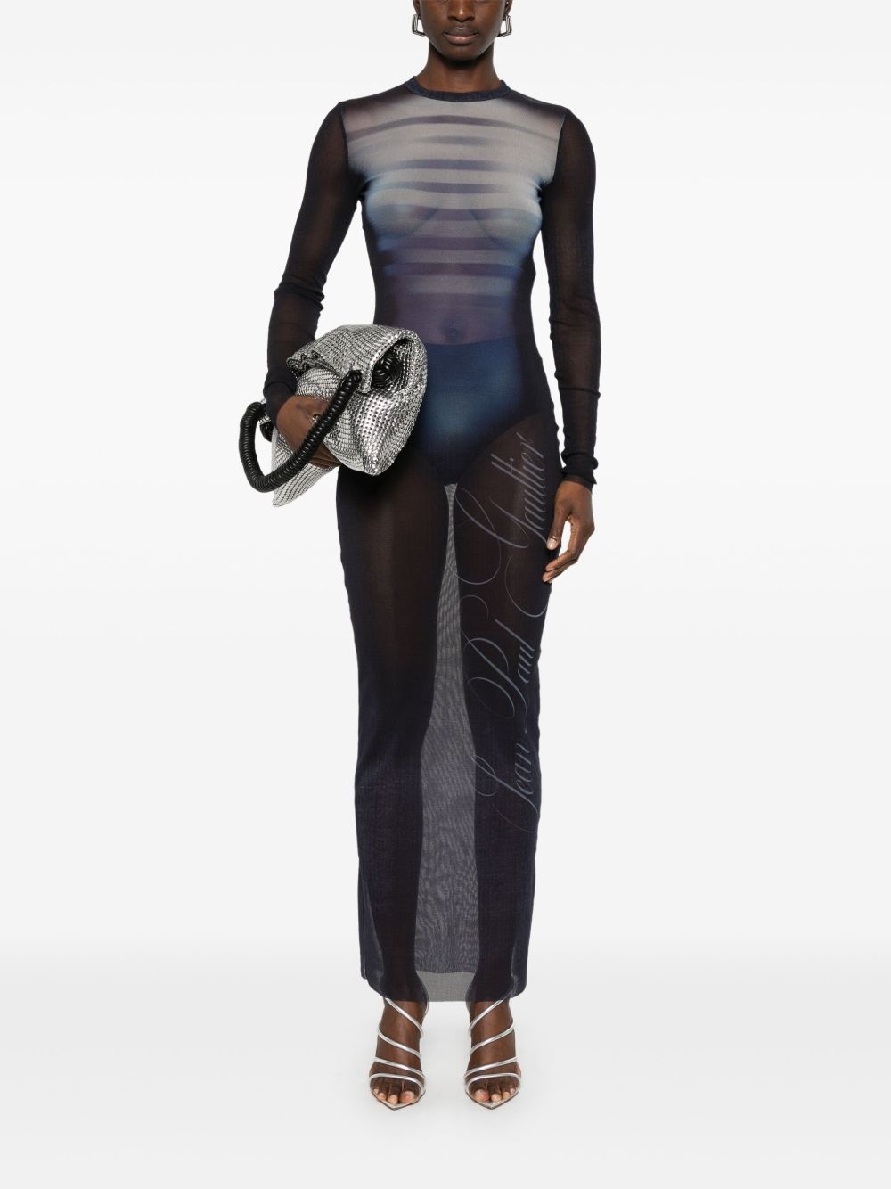 mesh maxi dress - 2