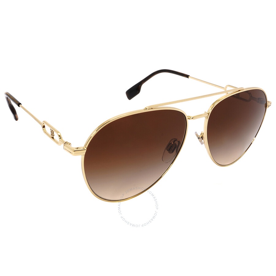 Burberry Carmen Brown Gradient Pilot Ladies Sunglasses BE3128 110913 58 - 2