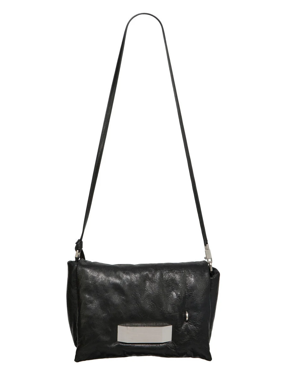 leather clutch bag - 1