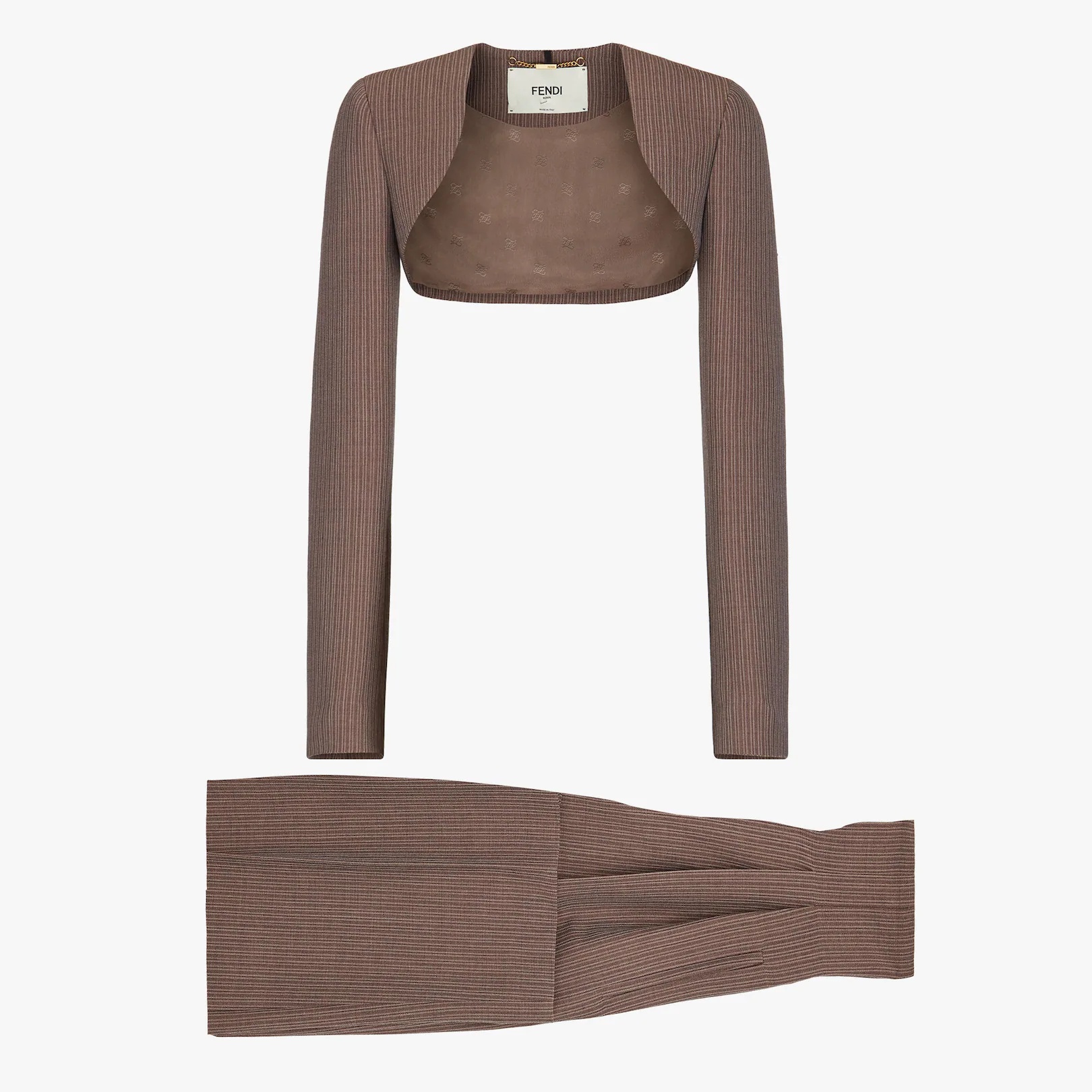 Brown wool suit - 1